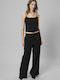 Women's Fabric Trousers Black