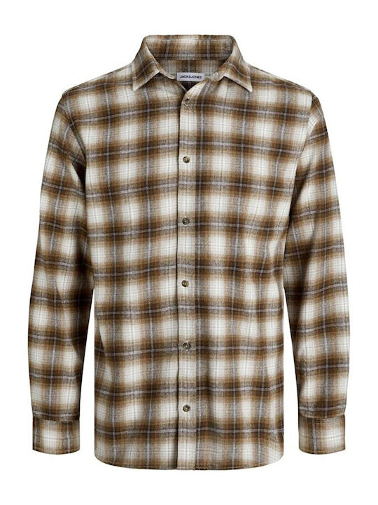 Jack & Jones Langärmlig Hemd Brown