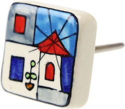 Ceramic Knob Greece 4x4cm Mill