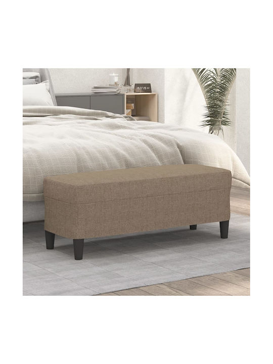 vidaXL Stoff-Taboure Mit Stoffbezug Taupe 100x3...