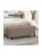 vidaXL Stoff-Taboure Mit Stoffbezug Taupe 100x35x41cm