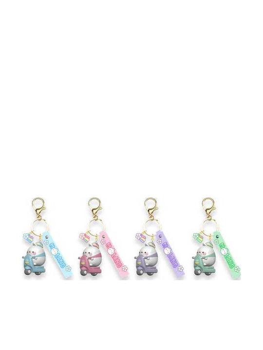 Molang Scooter Series Keychain Hand Strap Display 12