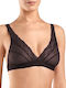Hanro Schwarz Damen Bralette-BH