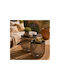 Round Side Table Metal Gold/Black 2 Pieces W35xL35xH35.5cm