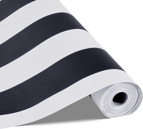 Vevor Selbstklebende Tapete Schwarz Weiß Geometrisch Wasserdicht 45cm x 15m Bzccbzjkd404u7o07001v0