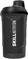 Skill Nutrition Shaker Πρωτεΐνης 600ml Πλαστικό Μαύρο