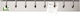 Order Holder Inox 100x10cm 13 Springs Louis Tellier Lt.n8031