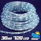 Christmas Light Tube Cold White 220V 720 Light Bulbs Programmable 30m IP44