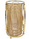 Marhome Candle Holder Metal in Gold Color 12x12x23cm 1pcs