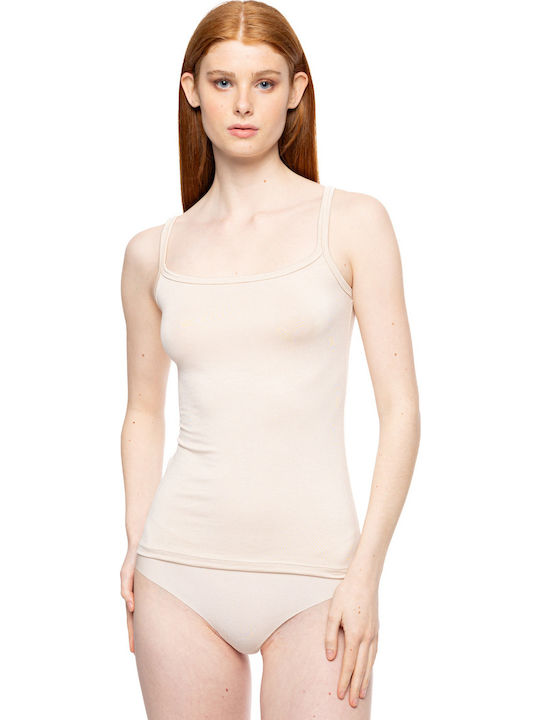 Pink Label Skin Γυναικείο Φανελάκι με Τιράντα