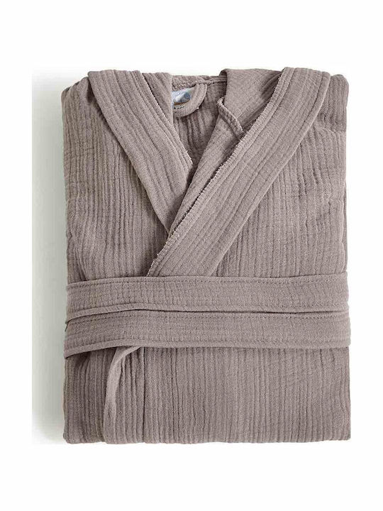 Aigaion Bathrobe with Hood Mushroom 220gr/m²