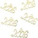 Metallic Elements "2026" Gold Heart 2.7x1.4cm Set Of 5 Pieces