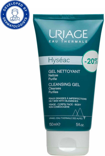 Uriage Hyseac Gel Cleansing Face for Acne-Prone Skin 150ml