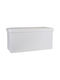 Stool For Living Room With Storage Space Upholstered with Fabric White 76x38x38cm