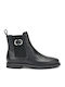 Leather Women's Ankle Boots Black