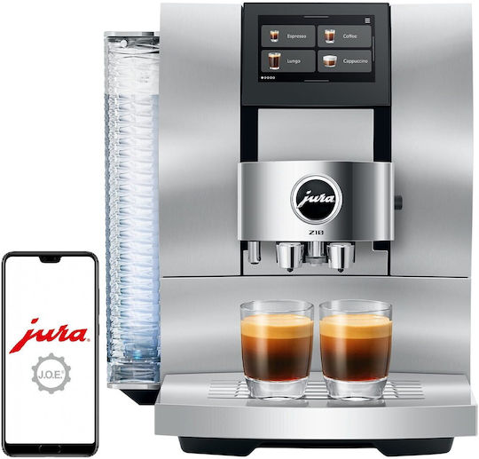 Jura Z10 Automatic Built-in Espresso Coffee Machine 1450W Power 15bar Pressure for Cappuccino with Grinder and Wi-Fi Silver 2098485