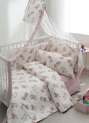 Vesta Home Crib Bumpers Classic Inside Pink 40x195cm Vesta Home Crib Bumpers Classic Inside Pink 40x195cm