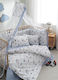 Vesta Home Astra Crib Bumper Standard Inside Light Blue 40x195cm