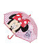 Disney Kids Curved Handle Umbrella Minnie with Diameter 45cm Red
