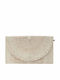 Beige Straw Women's Clutch