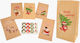Paper Christmas Gift Bag for Presents 13x8x24cm 12 Pieces Various Designs