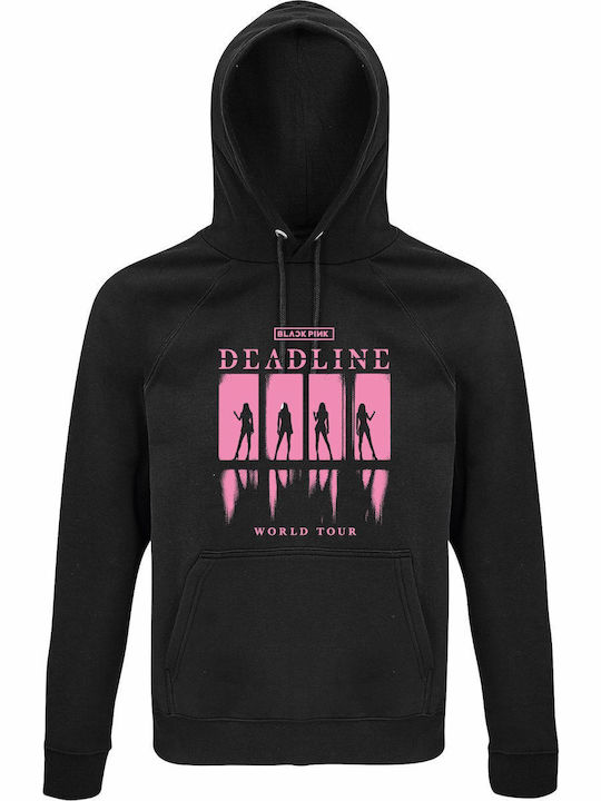 Kinder-Sweatshirt mit Kapuze Black Blackpink Deadline Tour, Kpop