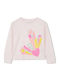 Kinderhemd Langarm Ecru-pink