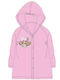 Waterproof Kids' Casual Jacket with Hood Pink