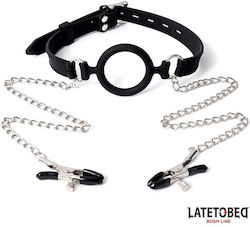 Open Mouth Gag Nipple Clamps