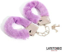 Furry Metal Cuff Purple Furry Metal Cuff Purple