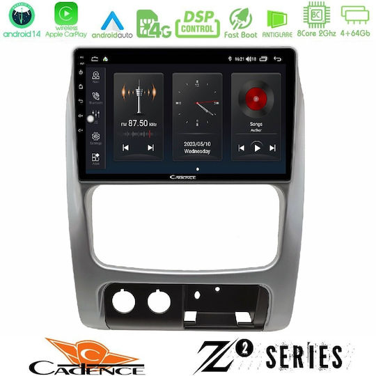 Cadence Car Audio System for Jeep Cherokee 2002-2007 (Bluetooth/USB/WiFi/GPS/Apple-Carplay/Android-Auto) with Touch Screen 9"