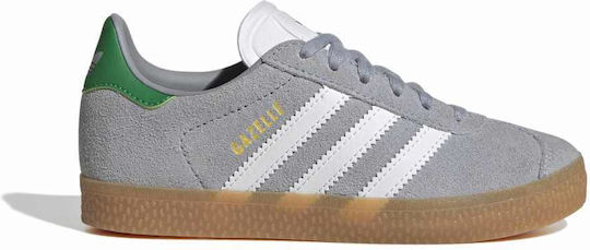 adidas gazelle silver green womens adidas Gazelle Shoes - Kids - Grey Three / Cloud White / Gold