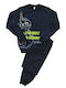 Dreams by Joyce Kids Winter Pajamas Dark Blue Navy Blue I’m Not A Robot