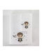Borea Set of baby towels 2pcs White 30 cmx50cm
