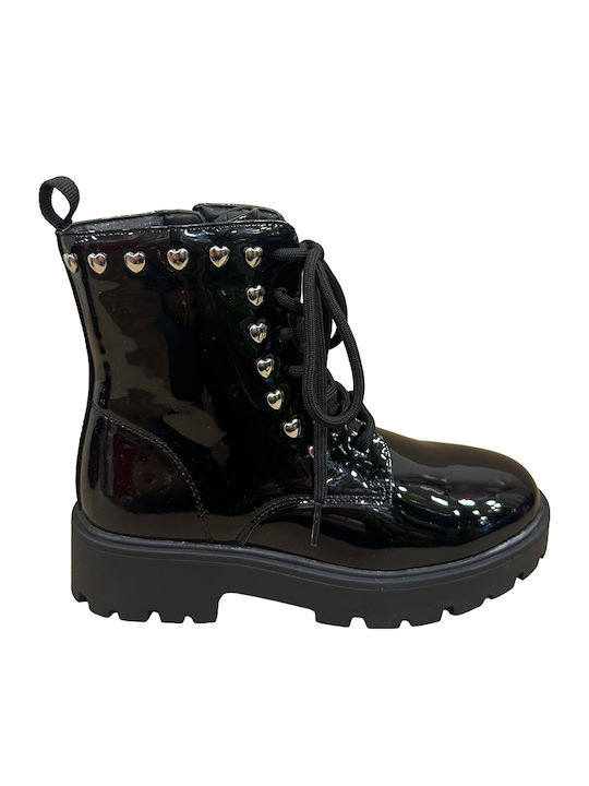 Kids Boots with Laces Black