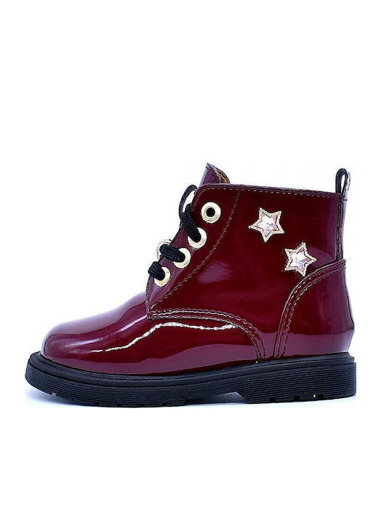 Bibelot Anatomice Ghete Copii din Piele Burgundy