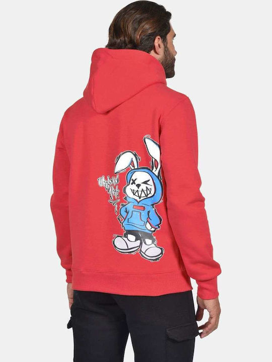 Clever Sweatshirt mit Kapuze Red