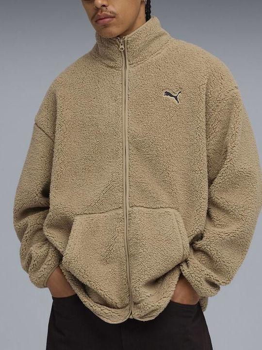 PUMA Herren Fleecejacke Beige