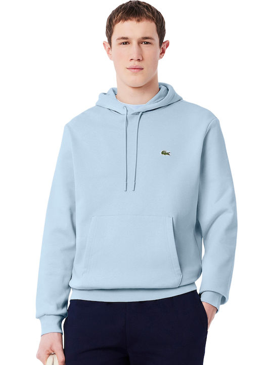 Lacoste Ζακέτα με Κουκούλα Light Blue