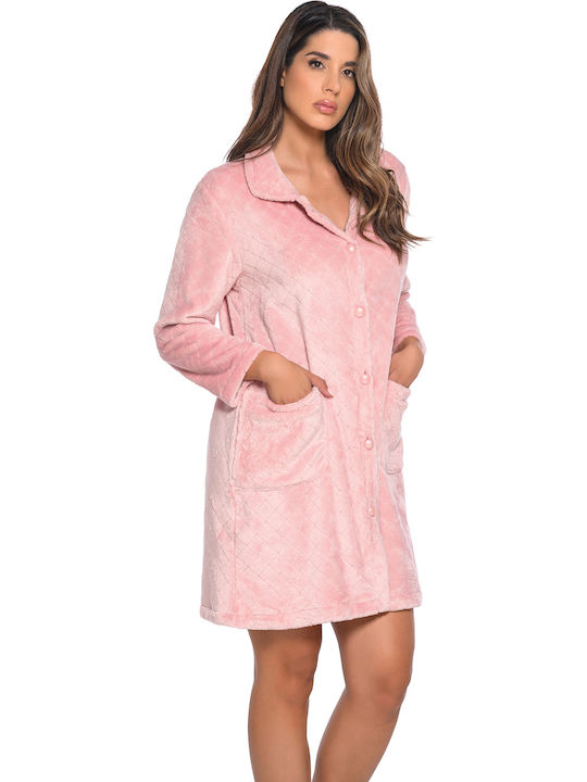 Clio Lingerie Winter Damen Robe Pink