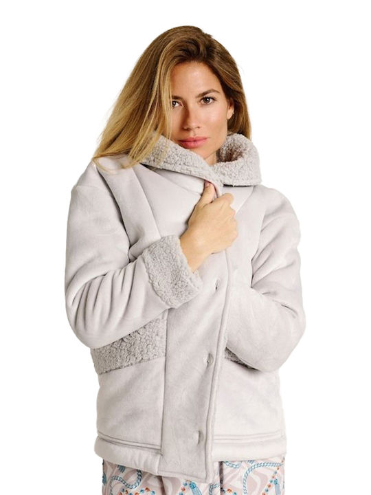 Muydemi Winter Women's Pyjama Jacket Gray