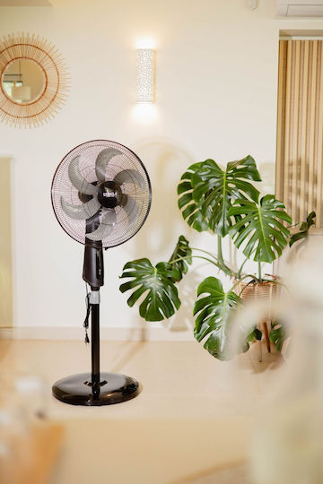 Klikareto Ventilator Sockel 80W Schwarzer