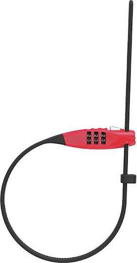 Συρματόσχοινο Abus Combiflex Travelguard Κόκκινο Abus Ab-ca-travelguard-r