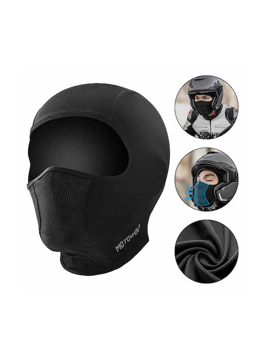 Motowolf Full-Face-Sturmhaube Für Motorradfahrer Schwarz