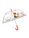 Rain Kinder Regenschirm Gebogener Handgriff Paw Patrol Bunt