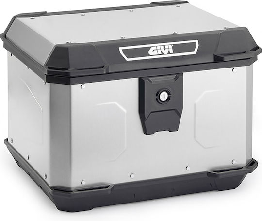 Givi Monolock Μπαγκαζιέρα Μοτοσυκλέτας Αλουμινίου 44lt Μαύρη