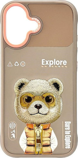 Nimmy Glasses Cool 2.0 Back Cover Silicon / Plastic Rezistentă La Apă Bear (iPhone 17)