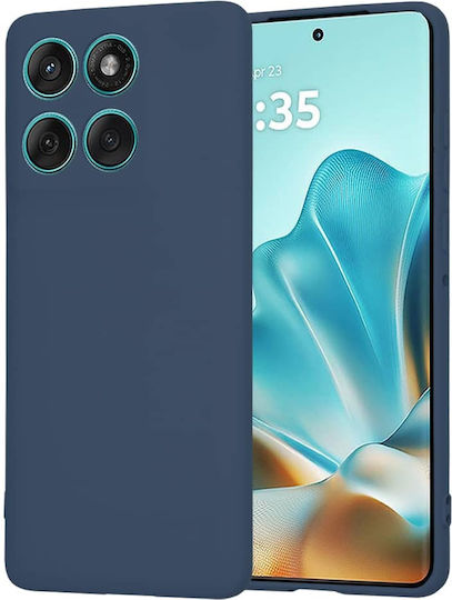 Matt Back Cover Silicon Albastru (Motorola Edge 60 Pro)