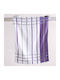 Rythmos Lisbon Towel from 100% Cotton in Purple Color 50x70cm