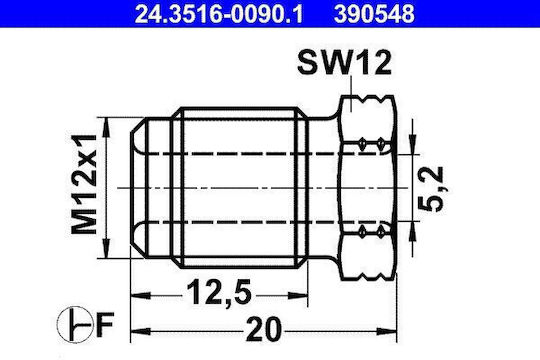 Винт Ate 24.3516-0090.1